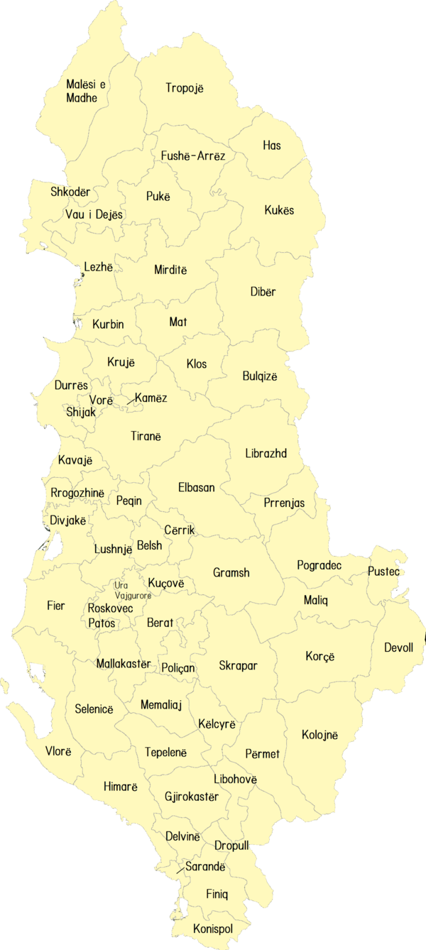 città Albania