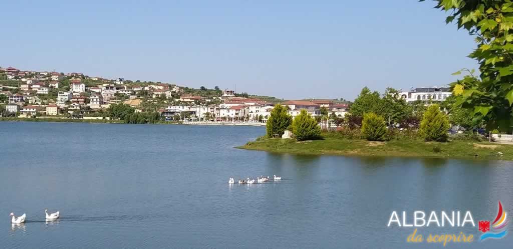 Il lago di Belsh, sulla strada tra Elbasan e Berat un itinerario da poter fare anche in camper